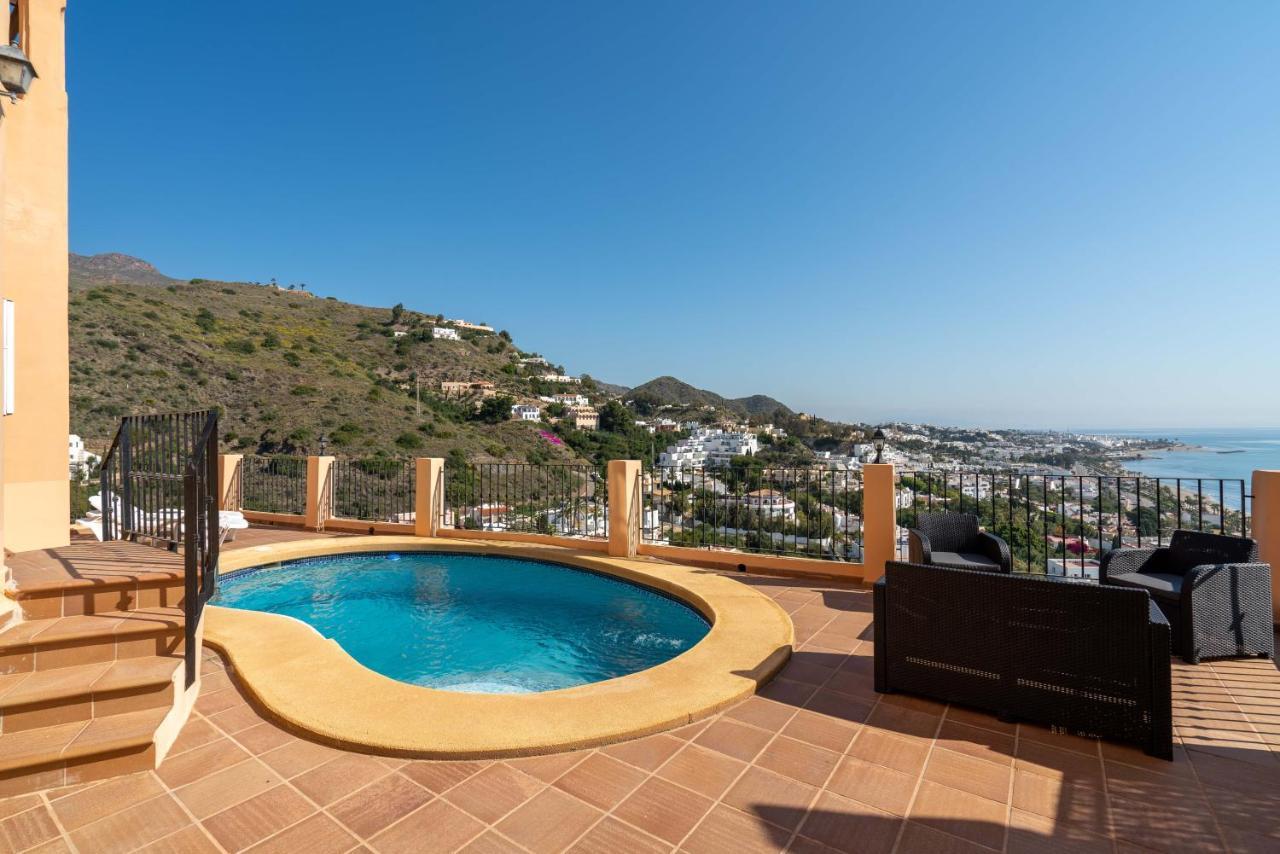 Chalet Con Vistas Al Mar Y Piscina موخاكار المظهر الخارجي الصورة