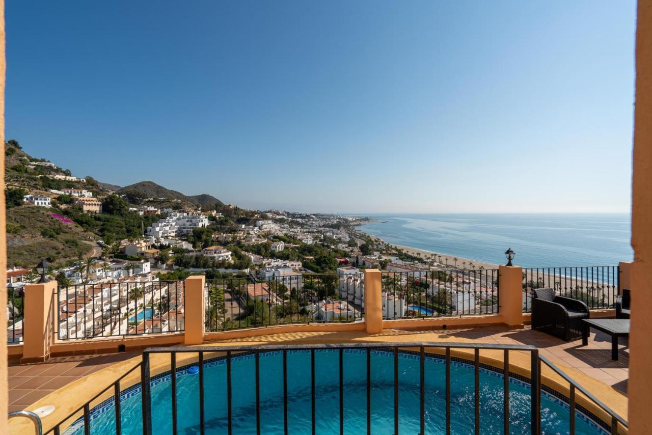 Chalet Con Vistas Al Mar Y Piscina موخاكار المظهر الخارجي الصورة