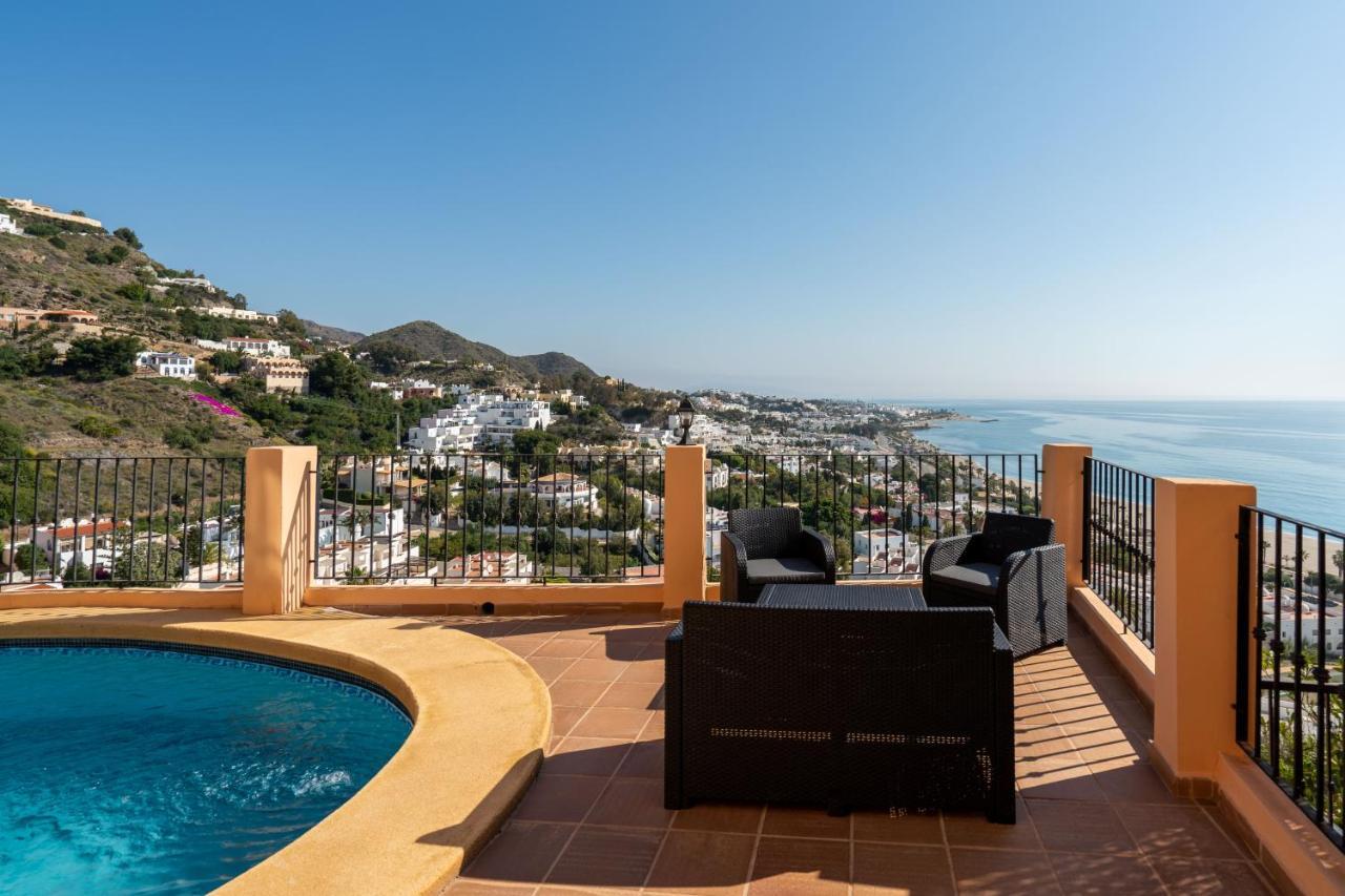 Chalet Con Vistas Al Mar Y Piscina موخاكار المظهر الخارجي الصورة