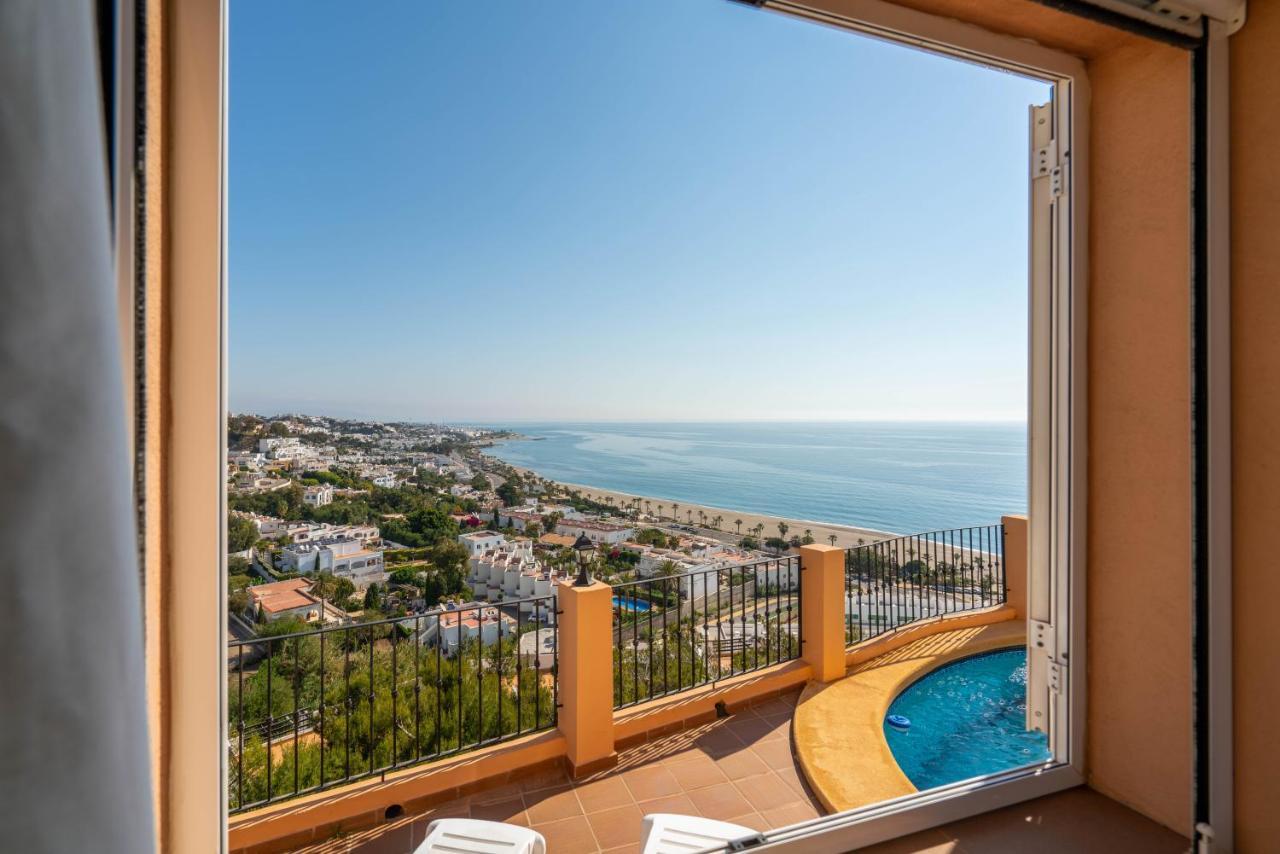 Chalet Con Vistas Al Mar Y Piscina موخاكار المظهر الخارجي الصورة